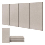 UMIACOUSTICS 4 PCS Acoustic Panels, 2“ Thick 23.6" x 11.8" Fiberglass Sound Wall Panels, Self-adhesive Sound Absorbing Panels for Home Studios, Office, Theater. Light Camel UMIACOUSTICS