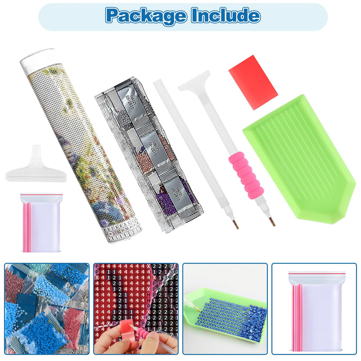 CEOVR Rose Diamond Art Kits for Adults, Flower 5D DIY Full Drill Diamond Painting Dots Gem Art, Adult Crafts Kits Arts and Crafts, Wall Decor for Home Office 12x16in CEOVR