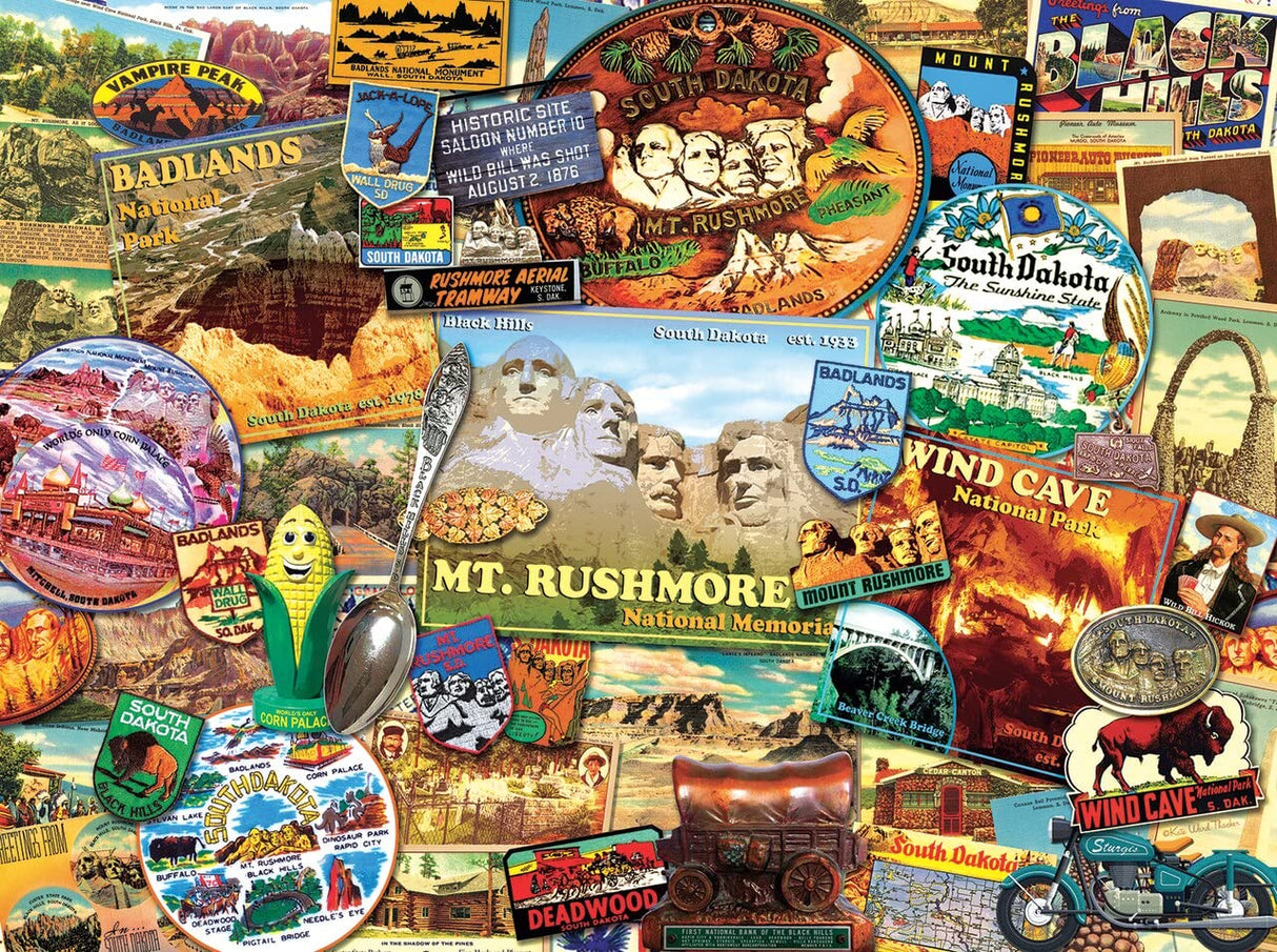 SUNSOUT INC - South Dakota - 1000 pc Jigsaw Puzzle by Artist: Kate Ward Thacker - Finished Size 20" x 27" - MPN# 70076 SunsOut