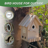 DIY Wooden Bird Houses for Outside with Paint Woodworking Craft for Kids and Adults Hanging Birdhouse for Garden Yard Decor Gifts URMYONLY