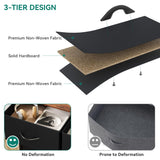 YITAHOME Dresser with 8 Drawers, Tall Storage Drawers, Black Dresser & Chest of Drawers, Storage Drawer Organizer for Closet, Bedroom, Living Room YITAHOME