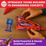 Doctor Jupiter Paper Airplane Book Kit, Crafts for Kids Ages 6+ | Birthday Gift Ideas for 6-7-8-9-10-11-12 Year Old Boys & Girls | Learning & Educational STEM Toy with 50 Paper Airplanes and Launcher Doctor Jupiter