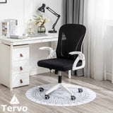 Tervo Model S | Folding Office Chair for Small Spaces | Gaming Chair for Adults & Kids | Ergonomic Mesh Computer Chair for Bedroom | Desk Chair for Home Work | (White & Black) Tervo