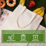 Mimorou 48 Pcs Sublimation Cotton Tote Bags Blank Canvas Bag Bulk Reusable Grocery Bag with Handles for Sublimation DIY Holiday Christmas Operation Gift,13 x 15 Inch Mimorou