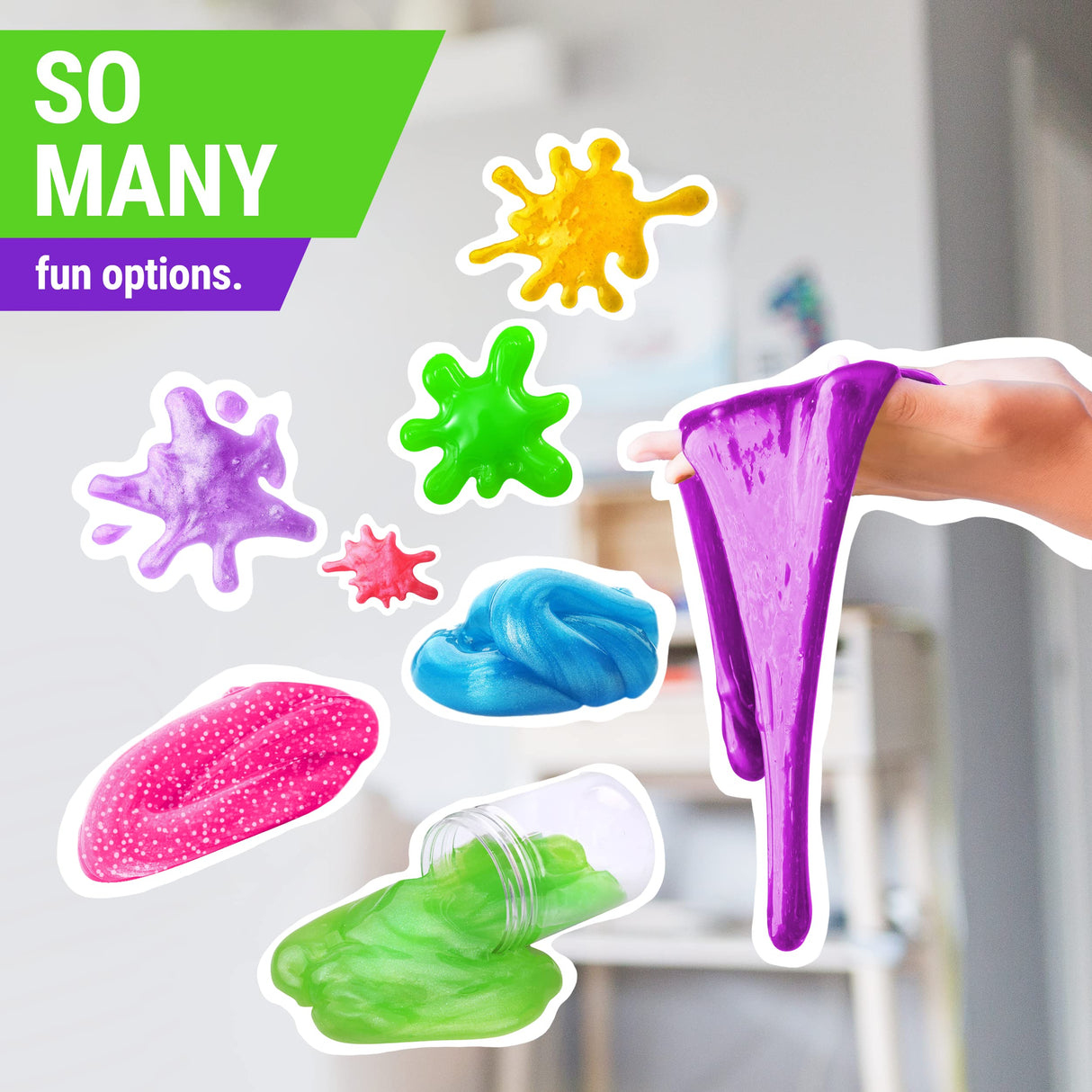 Discovering DIY Slime Kit for Girls and Boys - 52-Piece Slime Making Kit for Kids w/Craft Supplies - Makes Unicorn, Cloud, Butter, Galaxy, Mermaid and Slime for Kids Discovering DIY