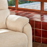 DYNOX 350 LBS Power Lift Recliner Chair for Elderly, Medium Size Dual Motor Lay Flat Infinite Positions Recliner with Heat & Massage(9188,Chenille,Beige) DYNOX