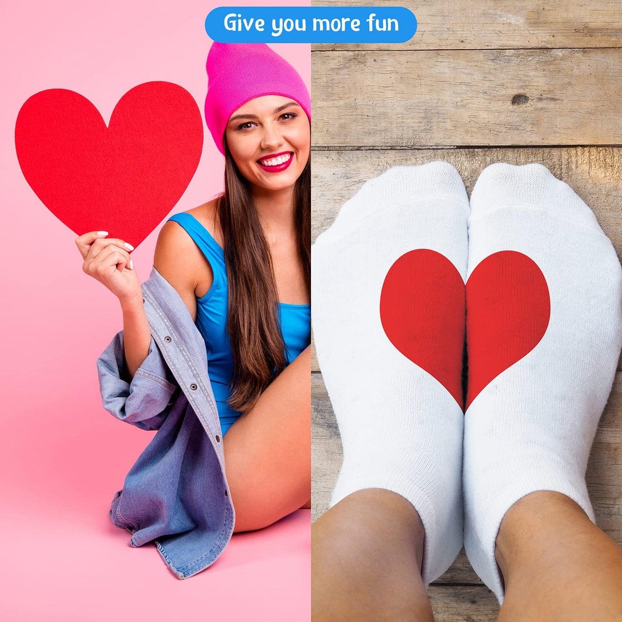 Hotop 4 Pieces Sublimation Socks Jigs Blanks Polyester Metal Insert Straight Crew Sock Jigs Dye Printing Heat Press Transfer Socks Accessories, 2 Sizes for DIY Socks Adult Women Man Hotop