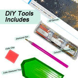 Auremi Diamond Art Painting Kits for Adults, 5D Spotted Dog Diamond Painting Kits for Adults Beginners DIY Full Drill Animal Diamond Dots Crystal Craft Kits for Home Wall Decor Gifts 12x12 inch Auremi