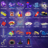 Magic Tricks Kit, 30 in 1 Magic Tricks for Kids Age 6 7 8 9 10 11 12, Magician Costume for Pretend Play with Magic Props & Instruction for Beginners, Christmas Halloween Birthday Gifts for Kids luluckck
