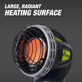 Mr. Heater F242010 MH4GC 4000 BTU Golf Cart Heater, Wind-Resistant With ODS And Tip-Over Safety Switch & Cup Holder Adapter - Silver and Black Mr. Heater