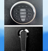 Quicktec Larger and Deeper Rifle Safe, New and Improved Gun Safe for 5-6 Rifles and Shotguns for Home, Quick Access Gun Storage Cabinet (w or w/o Scope) with Pistol Lockbox Silent Mode quicktec