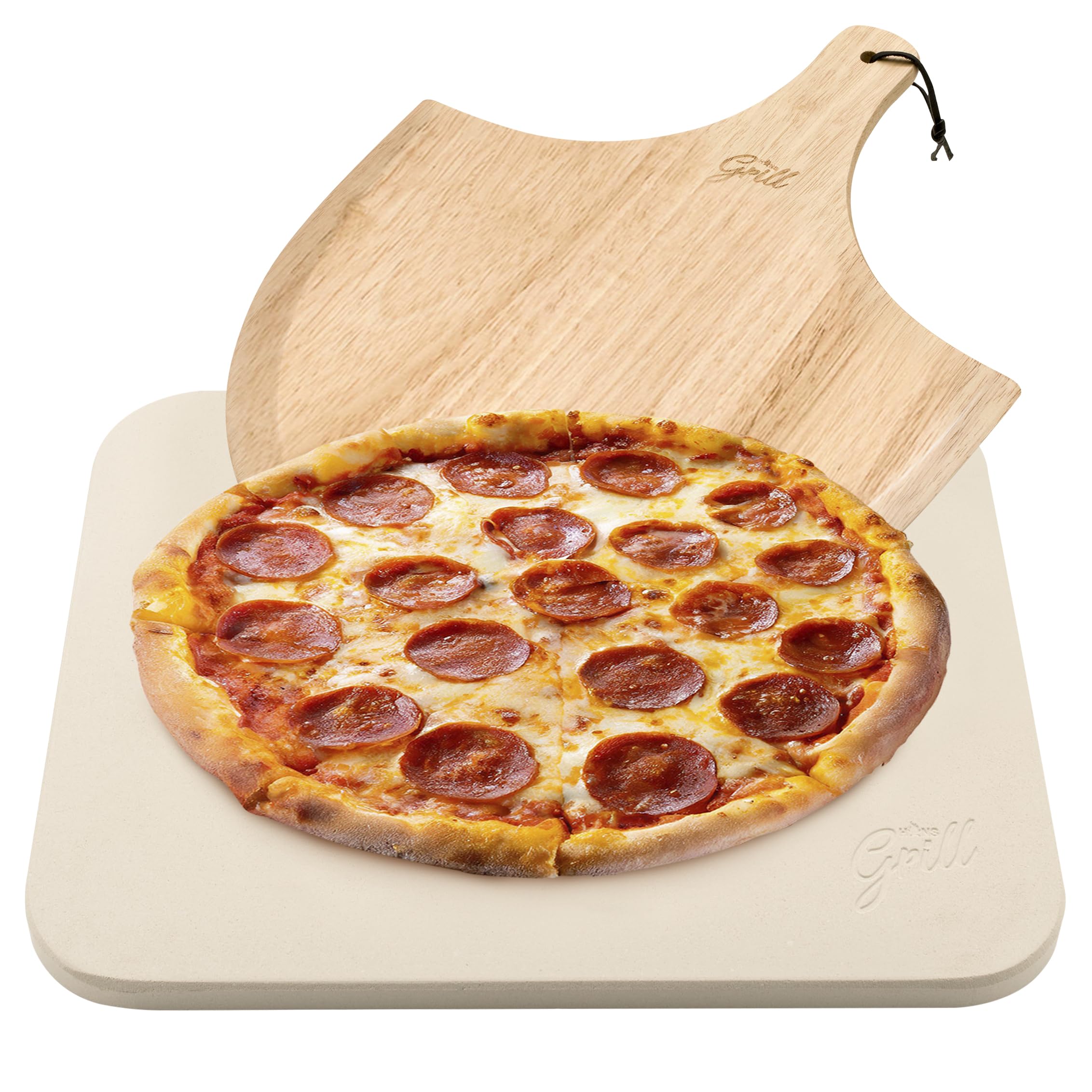 Hans Grill Pizza Stone for Oven & BBQ