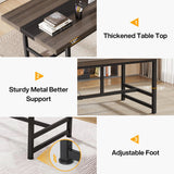 Tribesigns 70.8" Executive Desk, Industrial Large Wood Home Office Desk, Modern Simple Style Laptop Desk Study Writing Table Computer Desk for Home Office Tribesigns