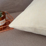 16 X 16 Inch 4 PCS Beige Sublimation Blanks Linen Throw Pillow Case Cushion Cover Pillowcase Shams for Sofa Vinyl Projects DIY Personalized Heat Press Printing NO Pillow Insert Decorative Square FUKiss