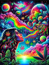 askkqtx Starry Rainbow Diamond Art Kits for Adults, Starry Sky Diamond Painting Kits, DIY 5D Round Full Drill Crystal Rhinestone Gem Art Craft Kits for Home Wall Decor 12X16 Inch askkqtx