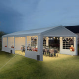 20'x30' Party Tent Heavy Duty, Large Wedding Event Tent with Removable Sidewalls & 4 Sand Bags, Event Canopy Shelter for Parties Outside UV50+ Waterproof, Carpas para Fiestas (20x30 FT) HOWSVN