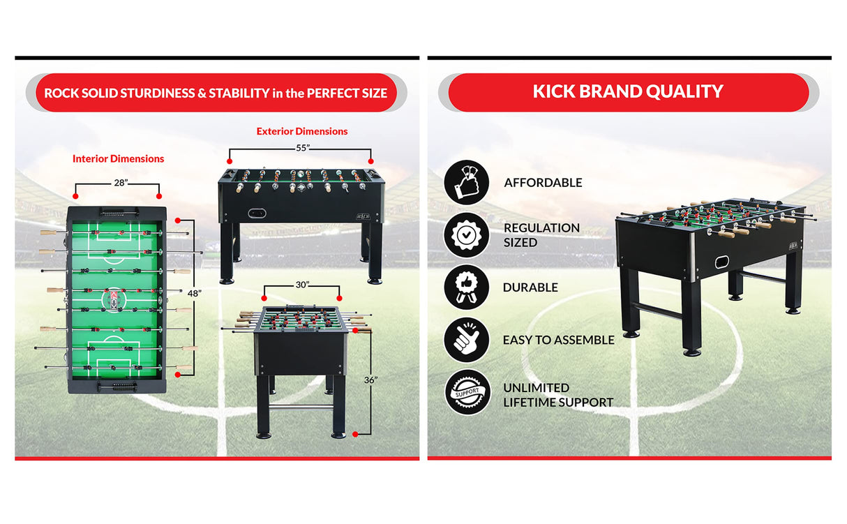 KICK Triumph 55" Foosball Table KICK