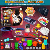 VIANBYE Magic Tricks for Kids, Magic Kit with Video Instructions for Easy Learning, 24-in-1 Magician Starter Set, Christmas Halloween Birthday Gifts Toys for Ages 6 8 10 12 Years Old Boys Girls VIANBYE