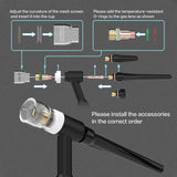 WelderElite 123 Pcs TIG Welding Torch Kit - Alumina Nozzle, Collets, Stubby Gas Lens #12 Heatproof Glass Cup, Consumables for WP-17/18/26 WelderElite