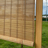 XiuXiu Bamboo Blinds Bamboo Shades Roman Bamboo Curtains Roller Shades for Interior Windows Roll Up Blinds Indoor Outdoor Patio A 32" W x 48" H XiuXiu