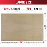 2 Pack Welding Blanket 4x6 ft - Heavy Duty Fiberglass Heat Resistant Fabric, 1022 °F Fire Resistant Blankets, High Temp Insulation Blanket for Industrial, Smoker, Camping, Grill kanhiro