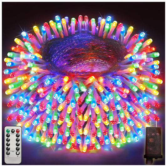 393FT Outdoor Christmas Lights 1200 LED Christmas Lights with 8 Modes Waterproof Led String Lights Plug In Christmas Decorations Outdoor Indoor for Holidays Party Wedding Xmas Home Decor multicolor