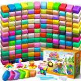 ESSENSON Air Dry Clay 150 Colors, Modeling Clay for Kids, DIY Molding Magic Clay for with Tools, Toys Gifts for Age 3 4 5 6 7 8+ Years Old Boys Girls Kids ESSENSON