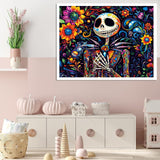 Meothan Jack Paint by Numbers Kits for Adults Beginners-Halloween Paint by Number for Adult, Adults Easy Canvas Paint by Numbers for Home Decor and Gifts 16X12 inch Nightmare Before Christmas Meothan
