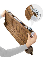 CHICOLOGY Bamboo Roman Shades - Designer Eco-Friendly Light Filtering Window Blinds, Ideal for Home & Patio, Premium Quality, Pinecone, 32" W X 64" H CHICOLOGY