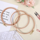 2 Pack 6 Inch Wood Embroidery Hoop, Cross Stitch Hoops Ring, Cross Stitch Supplies Beech Wooden Embroidery Frames for Art Craft Sewing, DIY Decoration EupHHonycs