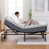 COMHOMA Adjustable Bed Frame Queen, Independent Head and Foot Incline, Adjustable Electric Bed Base with Remote Control, Easy Installation (King (U.S. Standard)) COMHOMA