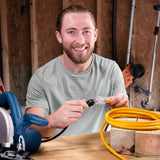 10 ft - 12 Gauge Heavy Duty Extension Cord - Lighted SJTW - Indoor/Outdoor Extension Cord by Watt's Wire - 10' 12-Gauge Grounded 15 Amp Extension Cord Splitter Watt's Wire