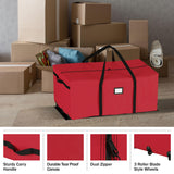 Elf Stor Red Rolling Christmas Tree Storage Bag, (L) 59" x (W) 21.75" x (H) 24.5" Elf Stor