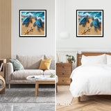 NEWENMO Turtles Diamonds Painting Kits for Adults Beginner, DIY 5D Starfish Diamond Art Paint with Round Diamonds, Full Drill Gem Art Beach Diamonds Art Painting for Home Wall Decor 12x12 Inch NEWENMO