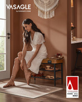 VASAGLE EKHO Collection - Shoe Rack Bench, Storage Bench for Entryway, Synthetic Leather with Stitching, Mid-Century Modern, Loads 300 lb, 11.8 x 31.5 x 19.7 Inches, Caramel Brown ULSB054K01 VASAGLE