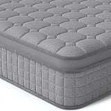 Vesgantti 10 Inch Multilayer Hybrid Twin Mattress - Multiple Sizes & Styles Available, Ergonomic Design with Memory Foam and Pocket Spring, Medium Firm Feel, Grey Vesgantti