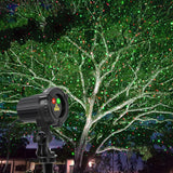 SUNFUCAN Laser Christmas Projector Lights Outdoor, Outdoor Garden Laser Lights, Landscape Lights with Red and Green Stars, IP65 Waterproof,Cold Resistant. Suitable for Holiday, Party, Garden Decorati SUNFUCAN