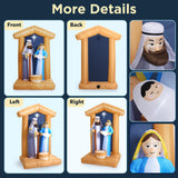 7 FT Christmas Inflatables Nativity Scene Outdoor Decorations, Christmas Blow Up Yard Decorations Nativity Sets for Garden Lawn Xmas Decor ZPISF