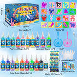 diagfile Magic Water Elf Toy Kit, Aqua Fairy Water Gel Kit for Kids, Squishy Maker with 20 DIY Models and 20 Colors, Magic Gel Water Pets Compatible with Boys & Girls Gift Aged 3+ diagfile