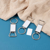 Framendino, 10 Pack Sublimation Blanks Keychains Metal Bottle Opener Transfer Sublimation Key Rings Framendino