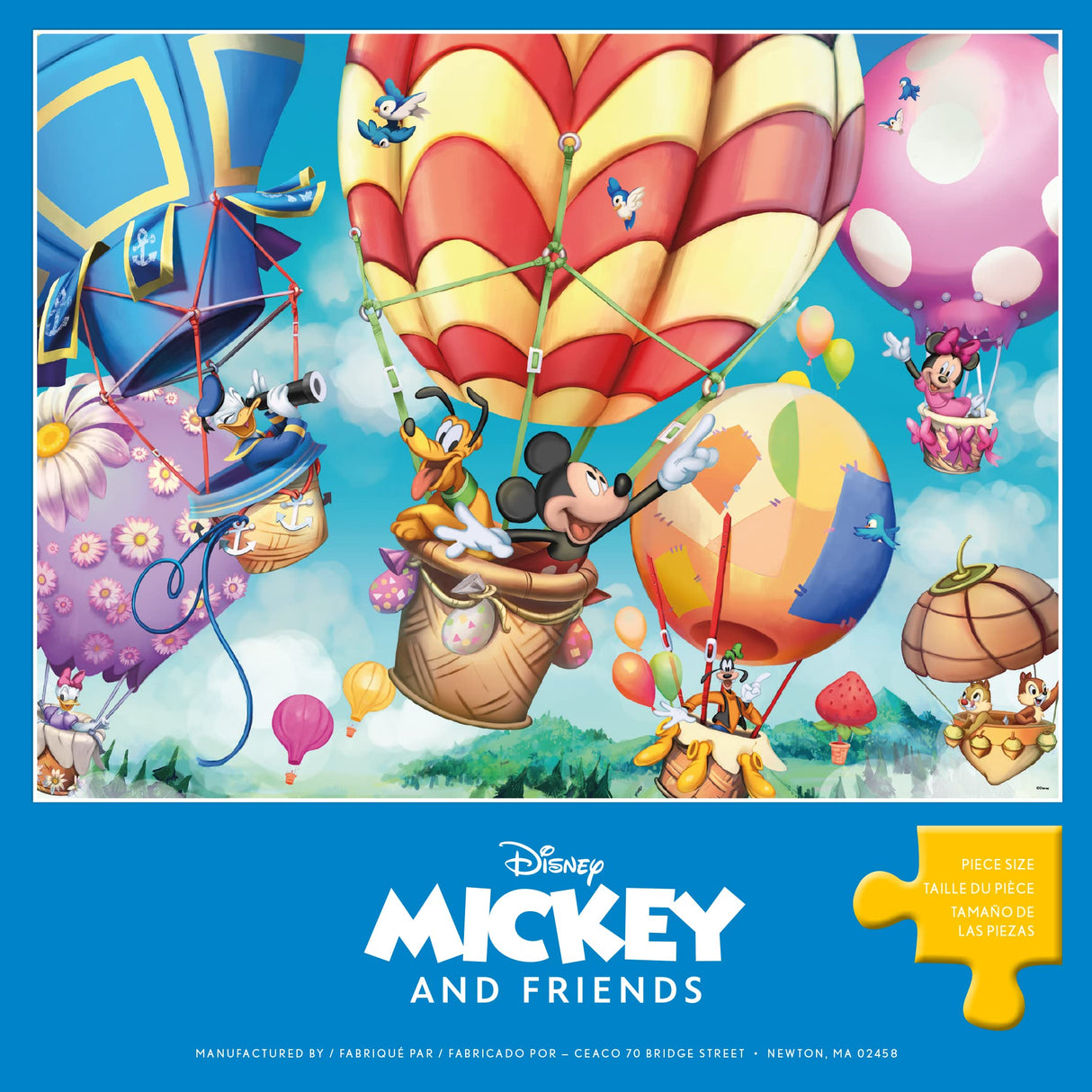 Ceaco - Disney - Mickey's Air Balloon - 300 Oversized Piece Jigsaw Puzzle Ceaco