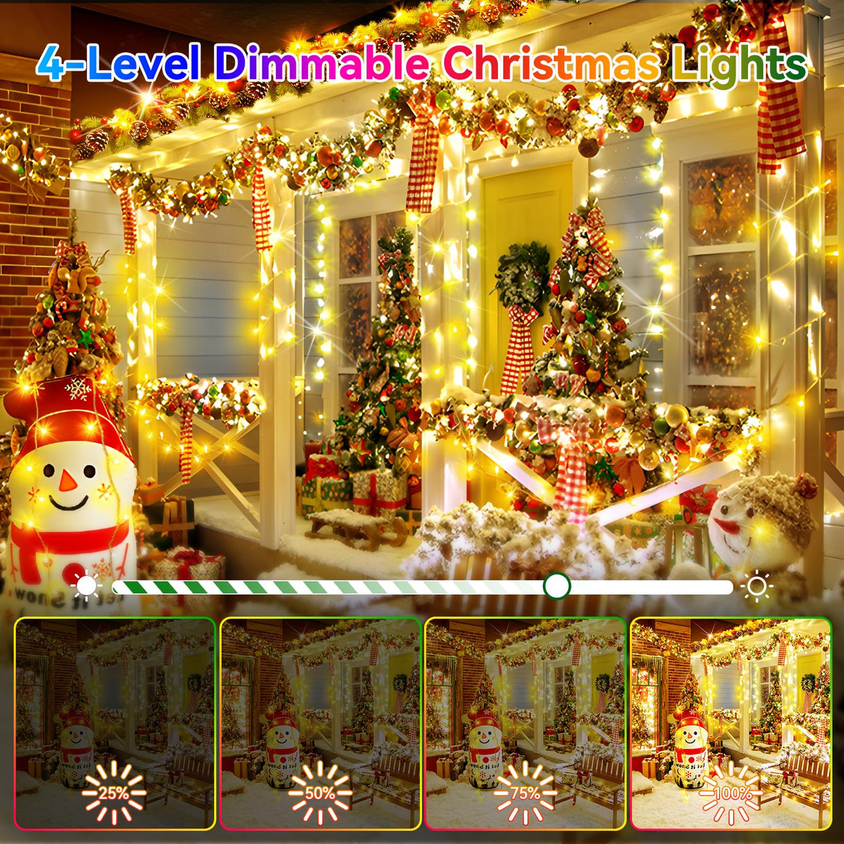 Heceltt Christmas Lights Outdoor, 394FT 1000LED Christmas Lights with 8 Modes and Timer Memory Function Christmas String Lights Waterproof Plug in for Xmas Tree Wedding Party Holiday Decor Heceltt
