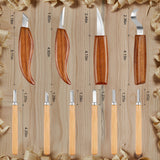 26-in-1 Wood Carving Kit with Detail Wood Carving Knife, Whittling Knife, Wood Chisel Knife, Gloves, Carving Knife Sharpener for Spoon, Bowl, Kuksa Cup (26PCS) Olerqzer
