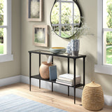 Dafna 45'' Wide Rectangular Console Table in Blackened Bronze Henn&Hart