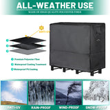 Himal Outdoors Firewood Racks Cover Log Rack Waterproof Firewood Cover Fit 8FT Wood Rack Himal Outdoors