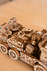 Wood Trick Timbertron Robot & Truck 3D Wooden Puzzles for Adults and Kids to Build - Rides up to 9 ft - Wooden Models Engineering DIY Project Mechanical 3D Puzzles Model Kits for Adults Wood Trick