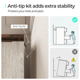 LINSY HOME Farmhouse 9 Drawers Dresser for Bedroom, Wood Bedroom Dresser Wide Chest of Drawers, French Country Storage Double Dressers Organizer for Closet, Living Room, Beige LINSY HOME