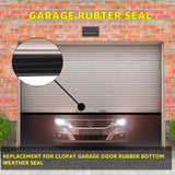 9 feet Seal Replacement for Clopay Garage Door Rubber Bottom Weather Seal for Weather Stripping Fit 9 FT Wide Doors Lusperi