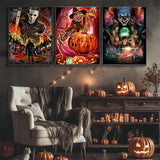 Sretoul 6 Pack Halloween Diamond Art Kits for Adults, Diamond Painting Kit Beginners Halloween, Horror 5D Gem Art for Adults with Round Gem Painting Gift Home Wall Decor 12x16 Inch Sretoul