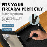 American Flag Cross Hidden Gun Shelf - Handcrafted Wall Mounted Gun Safe - Quick Access Concealment Shelf for Handguns - Hidden Gun Storage Wall Decor with Magnetic Lock By Bellewood Designs Bellewood Designs